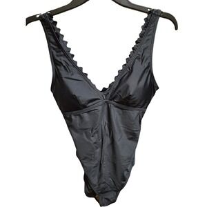 NEW JoleFille One-Piece Black Swimsuit Women's Size S (5817)